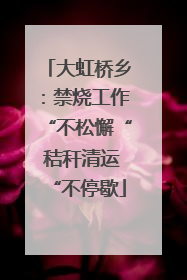 大虹桥乡：禁烧工作“不松懈“ 秸秆清运“不停歇