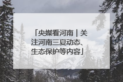 央媒看河南｜关注河南三夏动态、生态保护等内容
