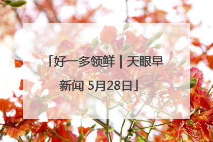 好一多领鲜｜天眼早新闻 5月28日