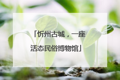 忻州古城，一座活态民俗博物馆