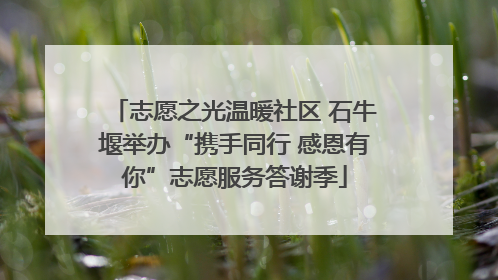 志愿之光温暖社区 石牛堰举办“携手同行 感恩有你”志愿服务答谢季
