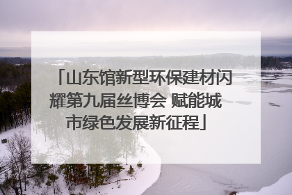 山东馆新型环保建材闪耀第九届丝博会 赋能城市绿色发展新征程
