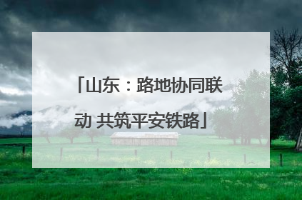 山东：路地协同联动 共筑平安铁路