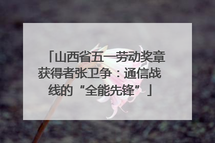 山西省五一劳动奖章获得者张卫争：通信战线的“全能先锋”