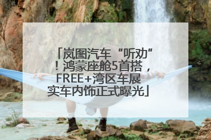 岚图汽车“听劝”！鸿蒙座舱5首搭，FREE+湾区车展实车内饰正式曝光