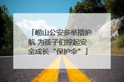 崂山公安多举措护航 为孩子们撑起安全成长“保护伞”
