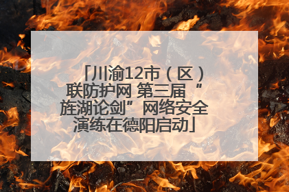 川渝12市（区）联防护网 第三届“旌湖论剑”网络安全演练在德阳启动