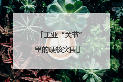 工业“关节”里的硬核突围