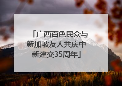 广西百色民众与新加坡友人共庆中新建交35周年