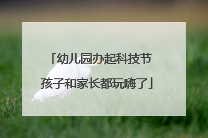 幼儿园办起科技节 孩子和家长都玩嗨了
