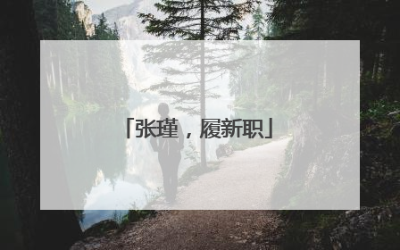 张瑾，履新职
