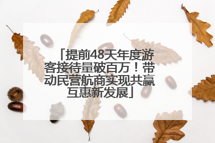 提前48天年度游客接待量破百万！带动民营航商实现共赢互惠新发展