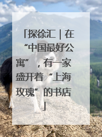 探徐汇｜在“中国最好公寓”，有一家盛开着“上海玫瑰”的书店