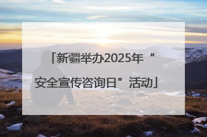 新疆举办2025年“安全宣传咨询日”活动