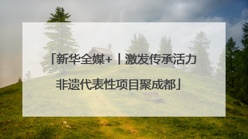 新华全媒+丨激发传承活力 非遗代表性项目聚成都