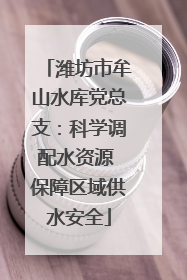 潍坊市牟山水库党总支：科学调配水资源 保障区域供水安全