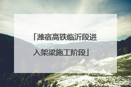 潍宿高铁临沂段进入架梁施工阶段