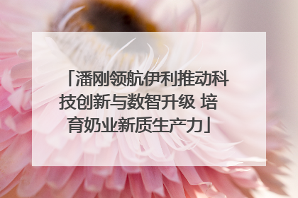 潘刚领航伊利推动科技创新与数智升级 培育奶业新质生产力