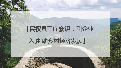 民权县王庄寨镇：引企业入驻 助乡村经济发展