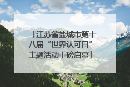 江苏省盐城市第十八届“世界认可日”主题活动重磅启幕