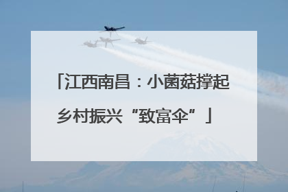 江西南昌：小菌菇撑起乡村振兴“致富伞”