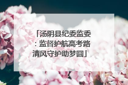 汤阴县纪委监委：监督护航高考路清风守护助梦圆