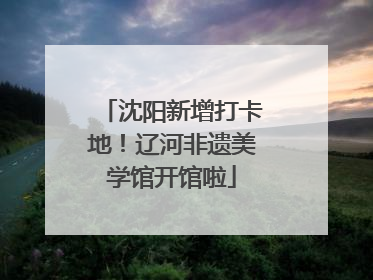沈阳新增打卡地！辽河非遗美学馆开馆啦
