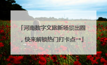 河南数字文旅新场景出圈，快来解锁热门打卡点→