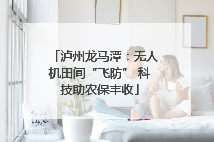 泸州龙马潭：无人机田间“飞防” 科技助农保丰收