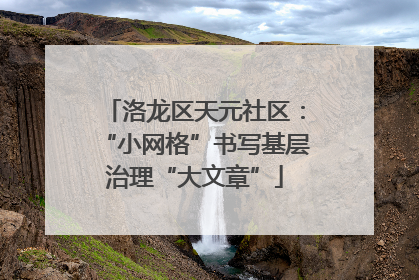 洛龙区天元社区：“小网格”书写基层治理“大文章”