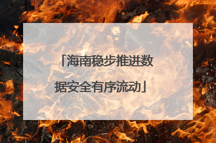海南稳步推进数据安全有序流动