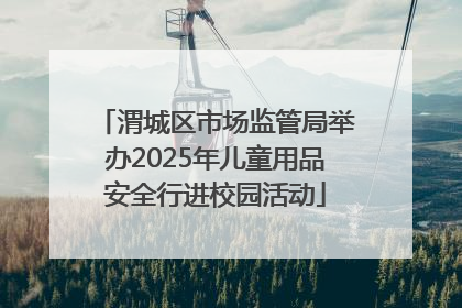 渭城区市场监管局举办2025年儿童用品安全行进校园活动