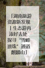 湖南旅游资源新发现丨生态游再添好去处 探寻“雪峰遗珠”通道麒麟山