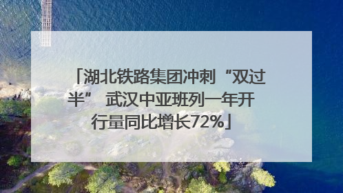 湖北铁路集团冲刺“双过半” 武汉中亚班列一年开行量同比增长72%