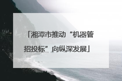 湘潭市推动“机器管招投标”向纵深发展