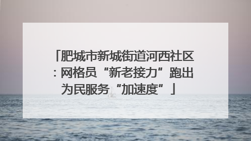 肥城市新城街道河西社区：网格员“新老接力”跑出为民服务“加速度”