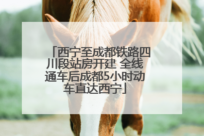 西宁至成都铁路四川段站房开建 全线通车后成都5小时动车直达西宁