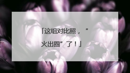这组对比照，“火出圈”了！
