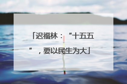 迟福林：“十五五”，要以民生为大