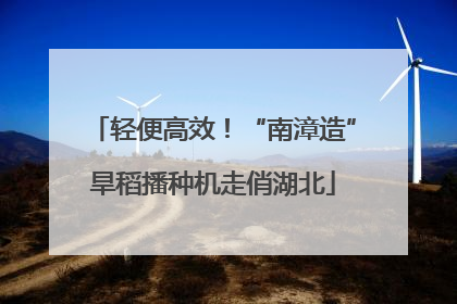 轻便高效！“南漳造”旱稻播种机走俏湖北
