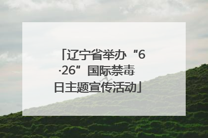 辽宁省举办“6·26”国际禁毒日主题宣传活动