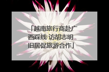 越南旅行商赴广西踩线 访胡志明旧居促旅游合作