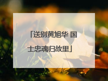 送别黄旭华 国士忠魂归故里