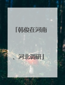 韩俊在河南、河北调研