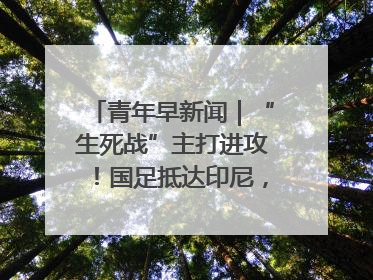 青年早新闻｜“生死战”主打进攻！国足抵达印尼，主教练发声