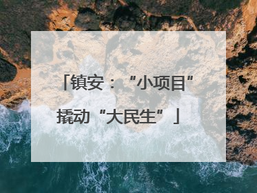 镇安：“小项目”撬动“大民生”