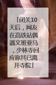 闭关10天后，网友在高铁站偶遇文班亚马，少林寺回应称其已离开寺院