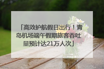 高效护航假日出行！青岛机场端午假期旅客吞吐量预计达21万人次