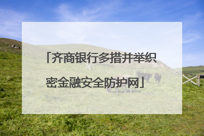 齐商银行多措并举织密金融安全防护网
