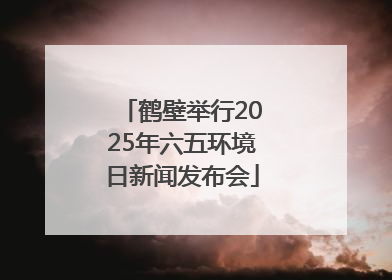 鹤壁举行2025年六五环境日新闻发布会